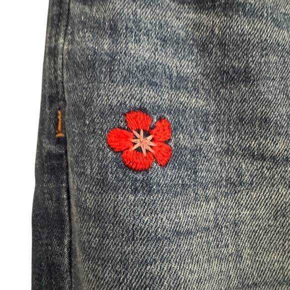 Madewell The High Rise Slim Boyjean Embroidered
Edition Denim Jeans Size 27 - Picture 6 of 15